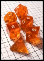 Dice : Dice - DM Collection - Gamescience Classic Orange Transparent 6 Dice Set - FA collection buy Dec 2010